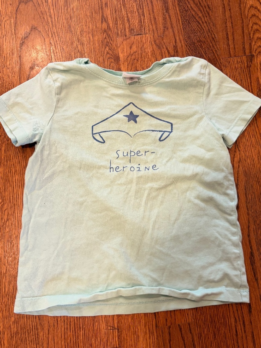 Mint "Super Heroine" T-Shirt Hanna Andersson - size 5